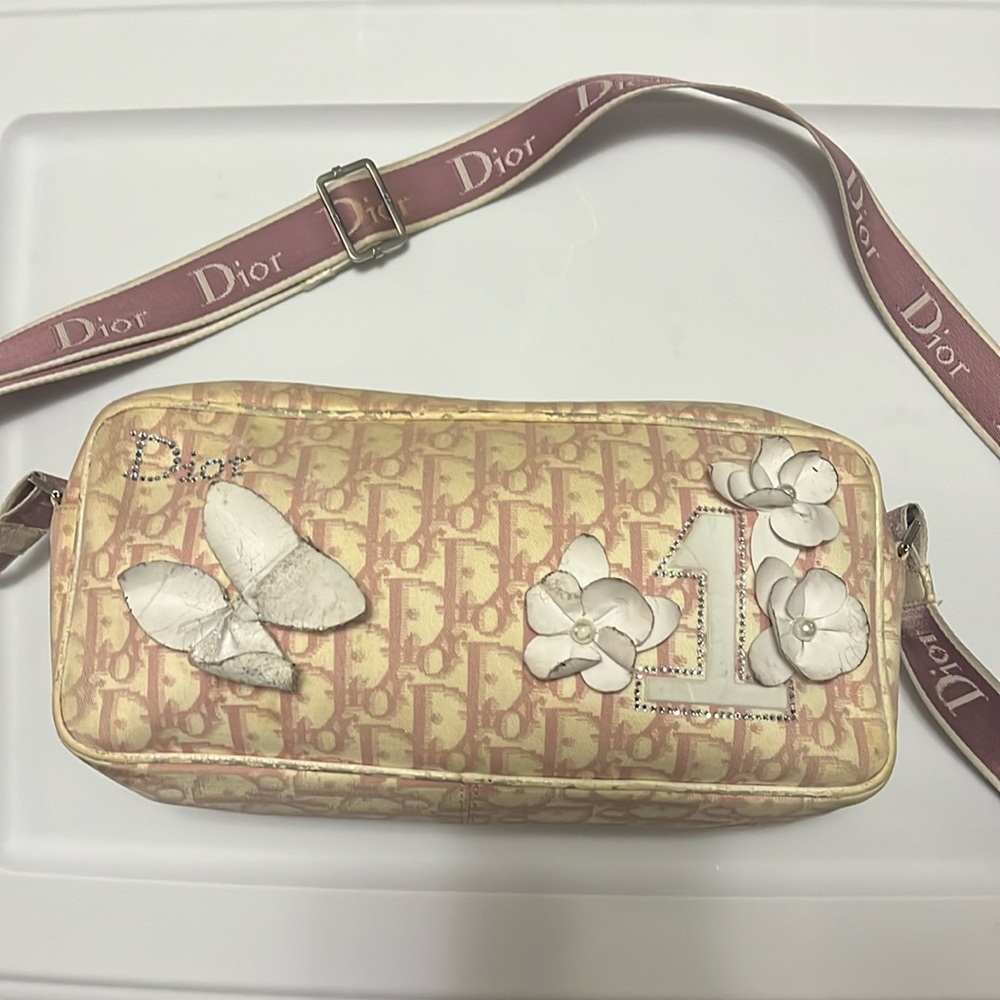 Pink Christian Dior Vintage Camera Bag - Picture 1 of 11